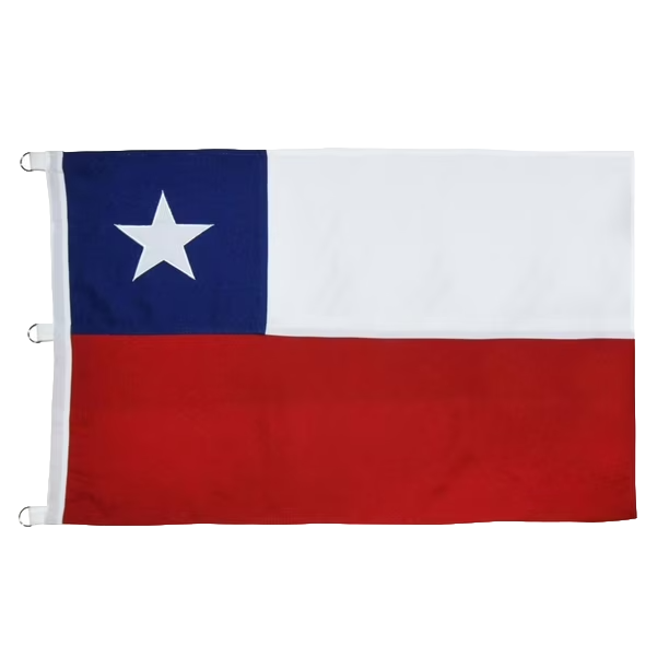 Bandera Chilena de Tela Premium