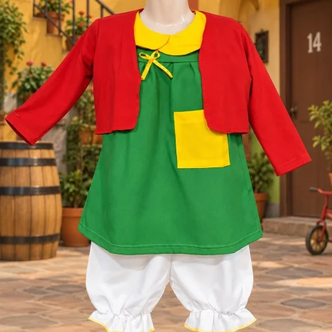 Disfraz niña chilindrina